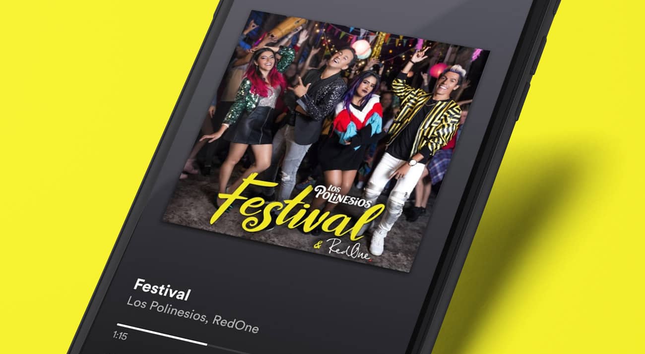 Diseño de portada Festival, con Los Polinesios y RedOne